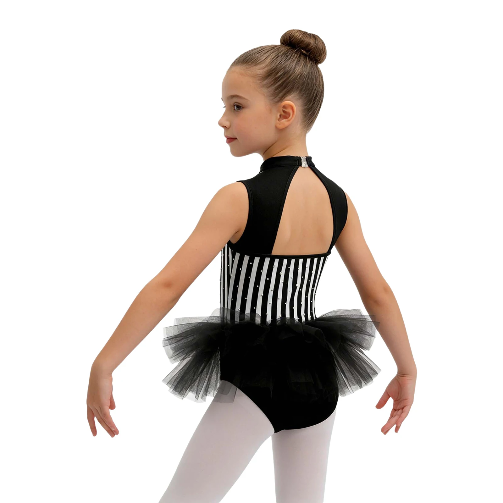 Kids Girls Halloween Carnival Circus Ringmaster Clown Costume Skating Gymnastics Ballet Jazz Latin Dance Leotard Tutu Dancewear