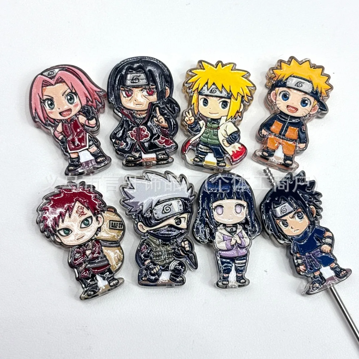 

20pcs for Naruto through-hole beaded DIY mobile phone chain keychain beaded pen accessory material ﻿