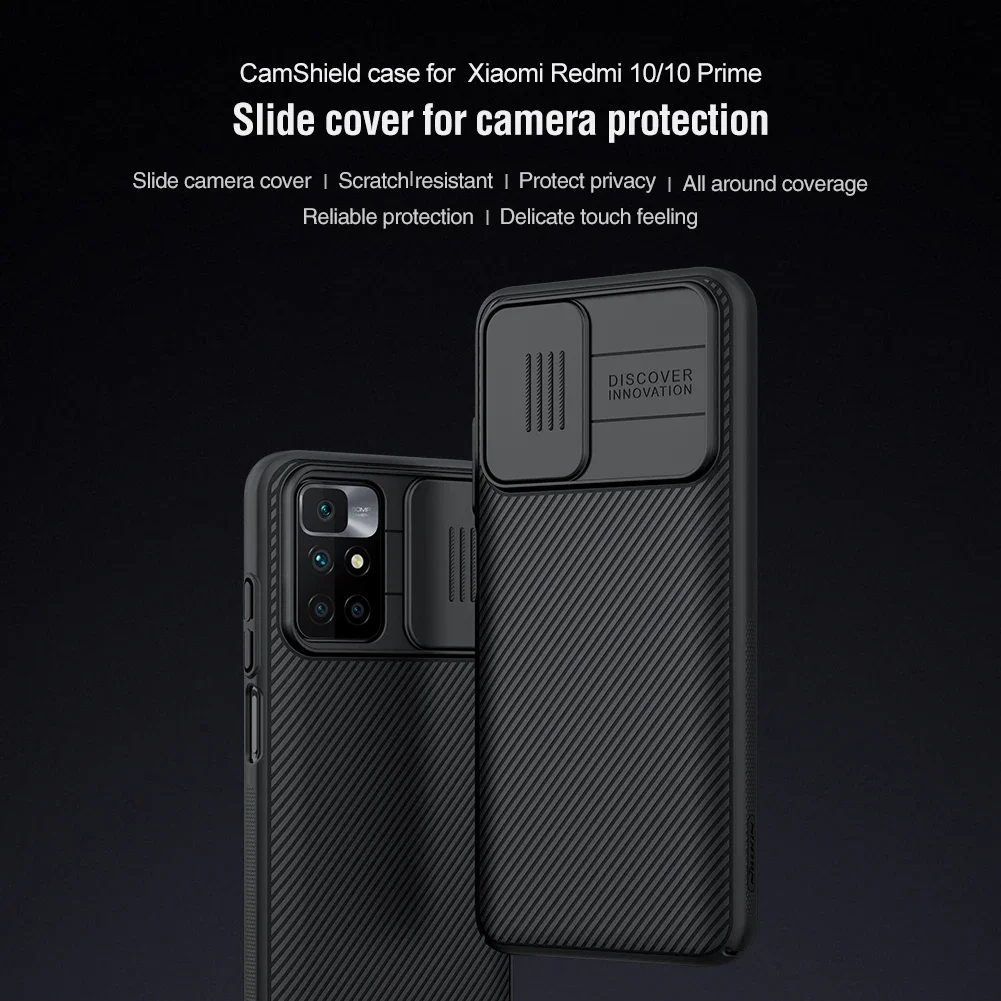 NILLKIN for Xiaomi 10T/10T Pro 5G Redmi K30/K30i/K30S Poco X2 Redmi 10/10 Prime /10 2022 Note 11 4G Slide Lens Protection Cover