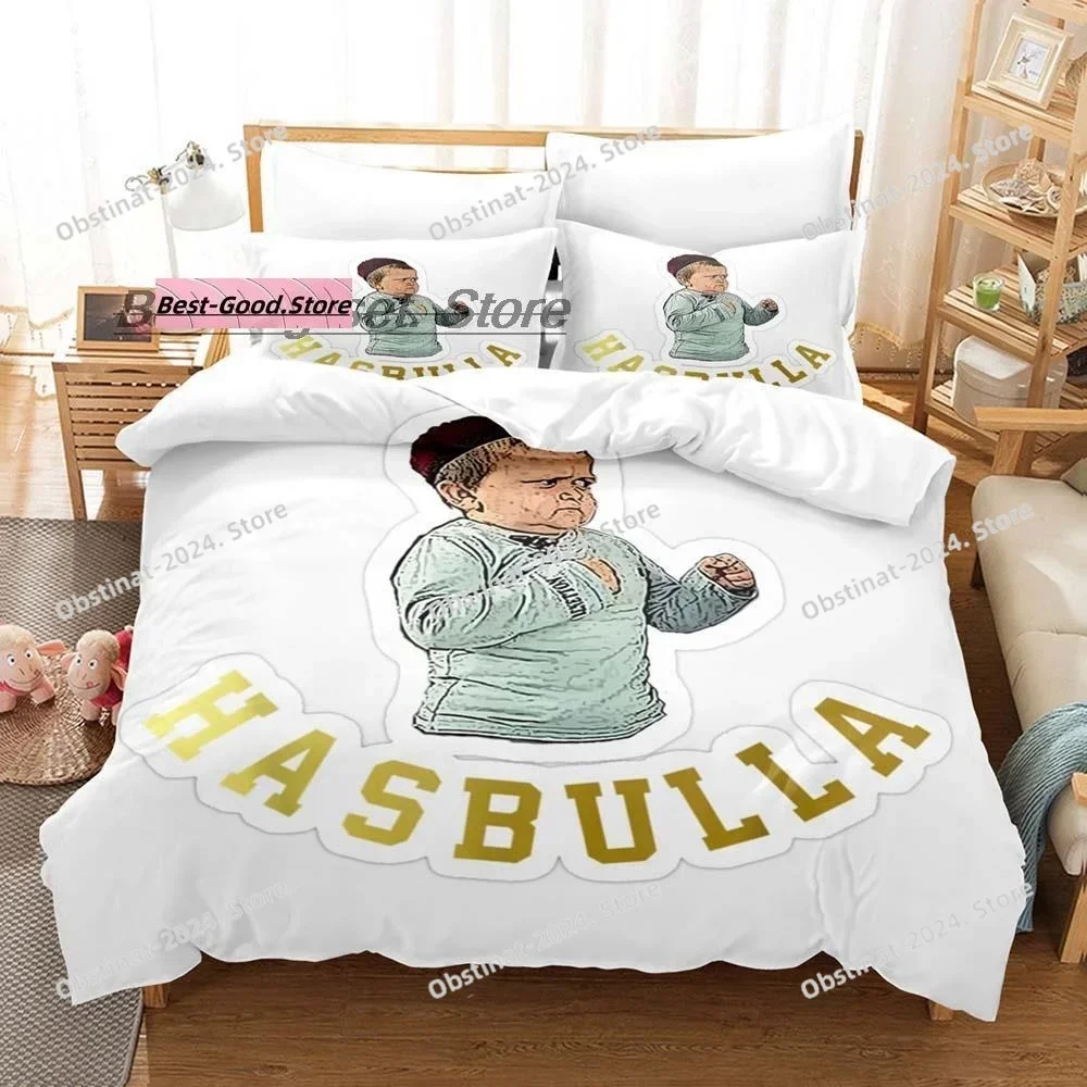 

hasbulla Magomedov Fighting Meme Bedding Set Printed single Comforter Quilt Bed Cover Pillow Case 3 Pieces Sets Kids Adult Size