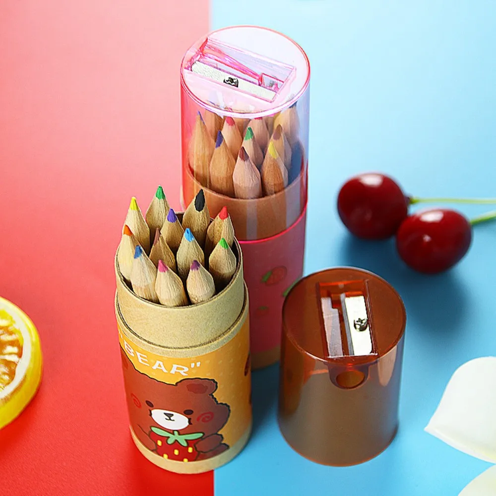 Juego de lápices de colores preafilados, lápices de dibujo artístico de núcleo suave para colorear bocetos y pintar, nuevos 12 colores