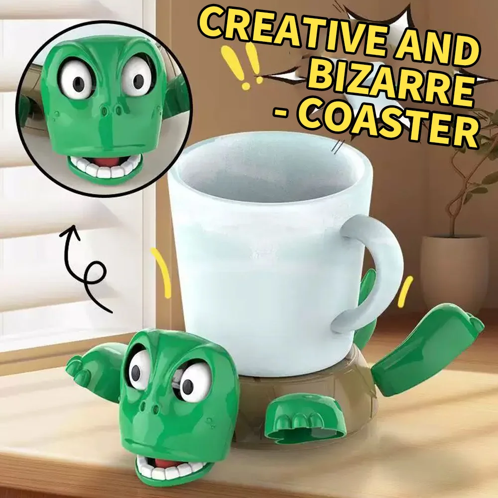 4 pieces, 2 pieces, 1 piece, funny creative decompression turtle coaster