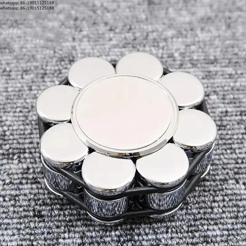 Stainless Steel Record Weight for LP Turntables - 550g Non-Slip Vinyl Stabilizer, Vibration Damping Disc Clamp 69x28mm