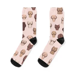 Chaussettes Diversity pour femmes, seins et seins, cadeaux amusants, chaussettes de course esthétiques pour garçons et enfants