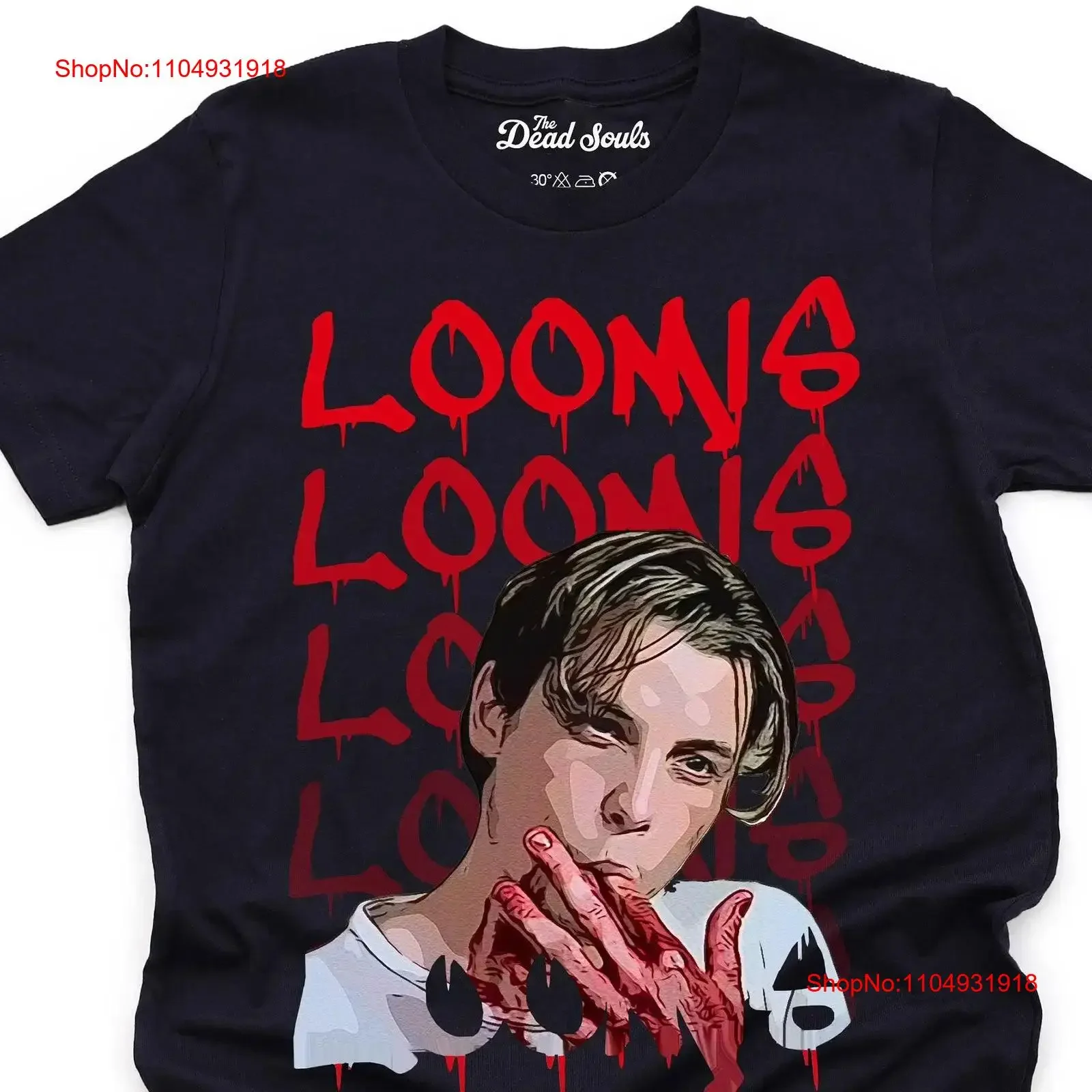 

Футболка Billy Loomis, винтажный потертый домашний топ для повседневной носки, растянутая мягкая модная удобная дизайнерская одежда с графическим рисунком