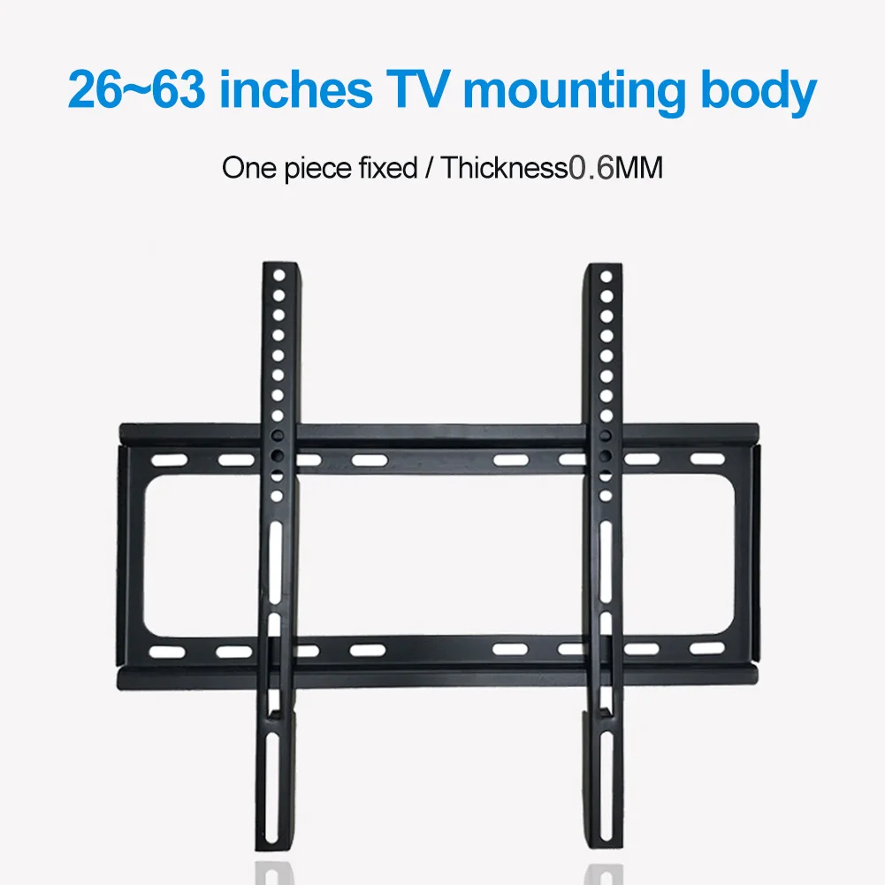 Support mural universel pour TV pour la plupart des téléviseurs plasma LED de 26 à 63 pouces jusqu'à VESA 400 x 400 mm et capacité de chargement de 110 lb