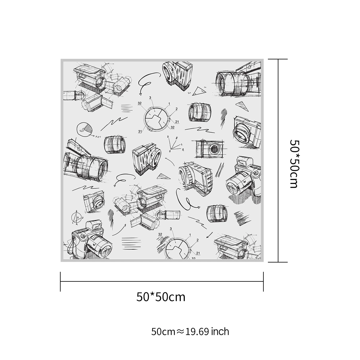 MECO Magic Camera Wrap Cloth Nano‑Microfiber Self‑Adhesive Anti‑Scratch Wrap For Mirrorless Camera Lens Phone Tablet Gadgets