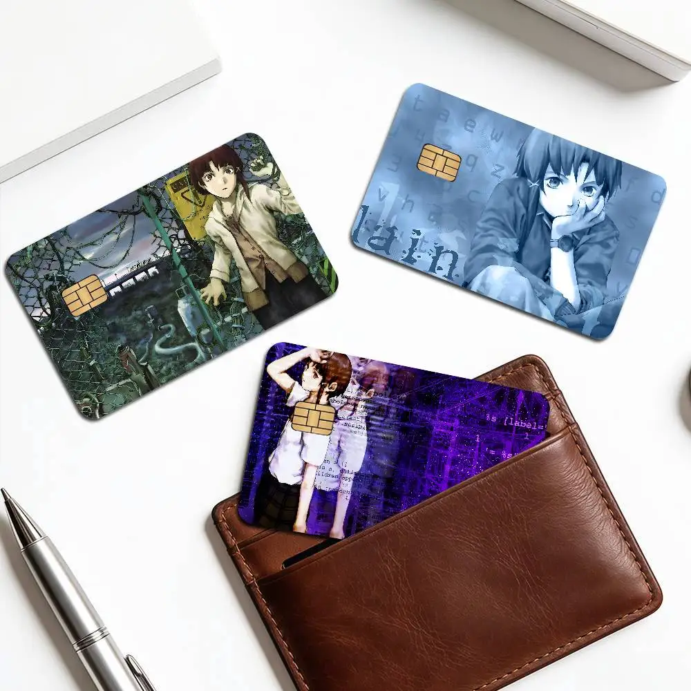 Lain Serial Experiments Diy Credit Debit Card Sticker Party Sticker Decoration Waterproof Small Chip Card Skin Sticker