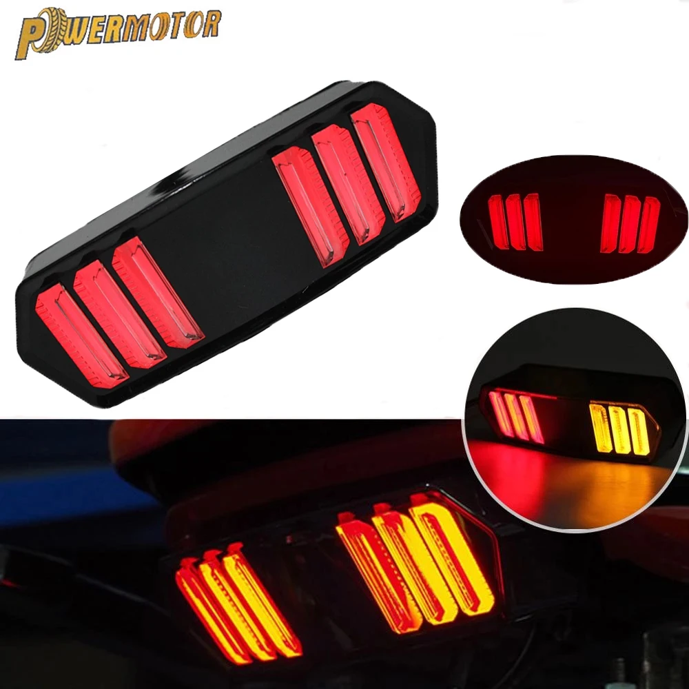 Motorcycle LED Tail Light Rear Light Signal Lights Running Turn Signal Indicator Lamp For Honda MSX125 CBR650F CTX700 CTX700N