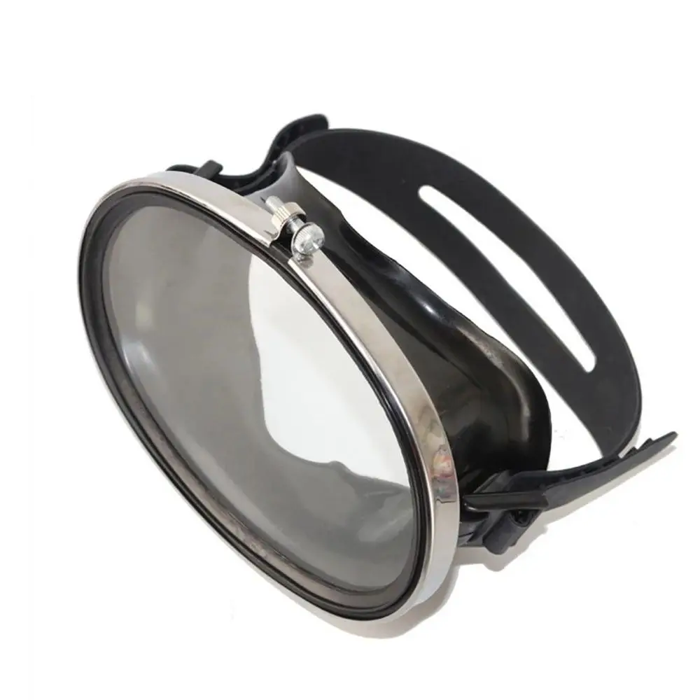 Summer Oval Diving Mask Classic Tempered Glass Lens Scuba Goggles Wide View HD Spearfishing Mask
