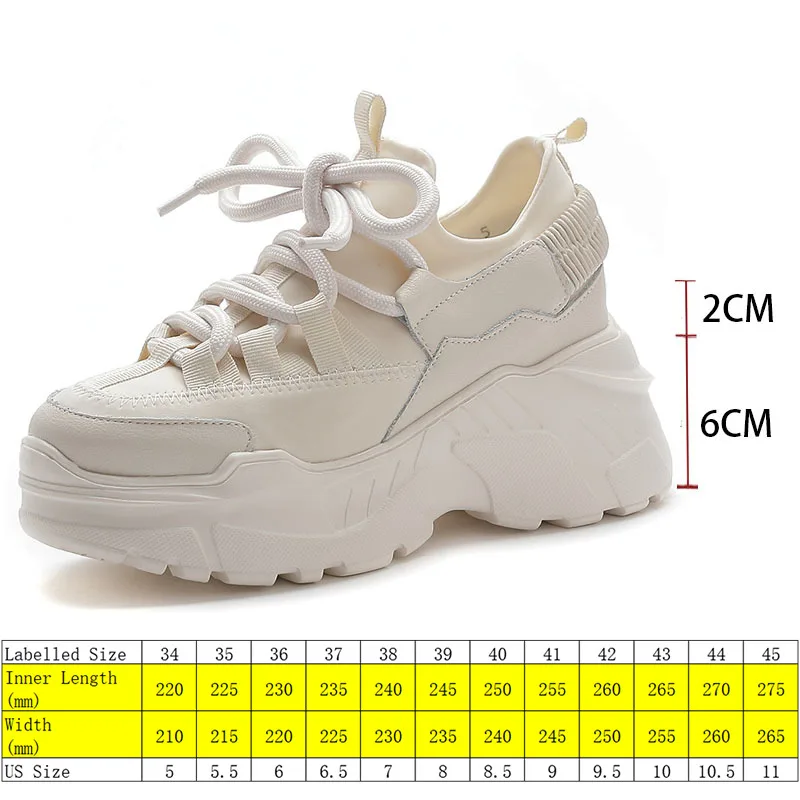 Fujin 8cm 2024 Genuine Leather Suede Casual Chunky Sneakers Luxury Platform Wedge Women Spring Autumn Summer Fashion Comfy Shoes