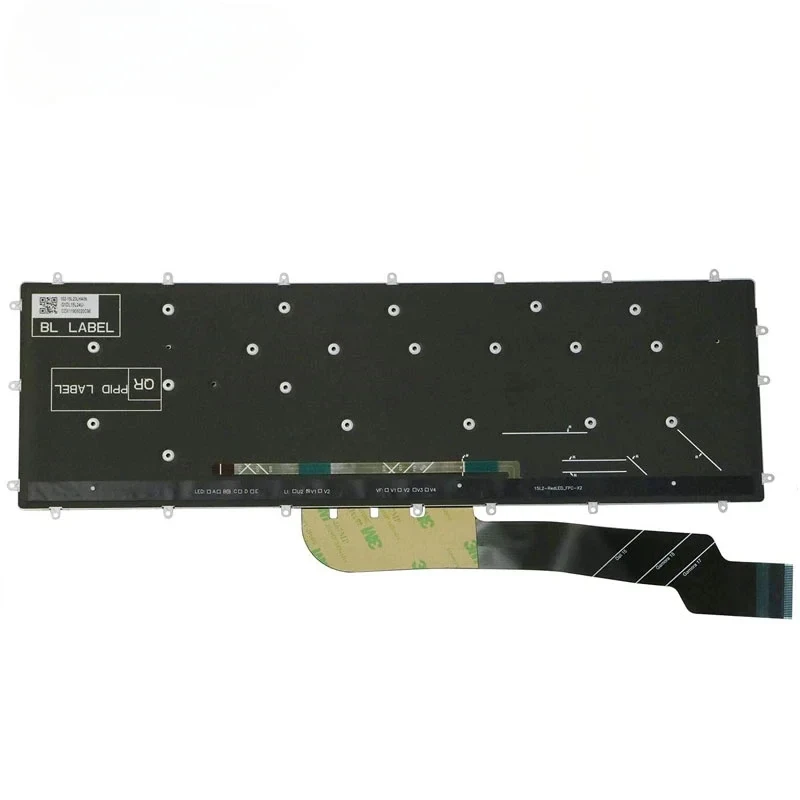 D+Replacement Notebook US Keyboard for Dell G3 15 3500  G3 15 3590 Laptop Red Letter Backlit