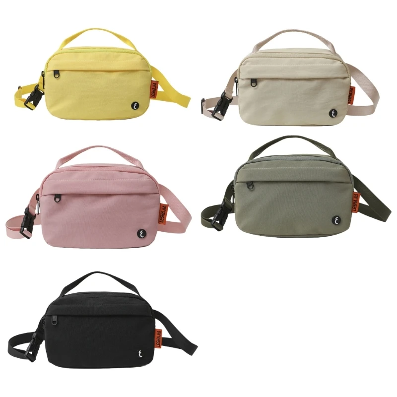 

All-matching Shoulder Bag Water Resistant Chest Bag with Adjustable Strap Casual Crossbody Bag Bum Bag for Women Girls