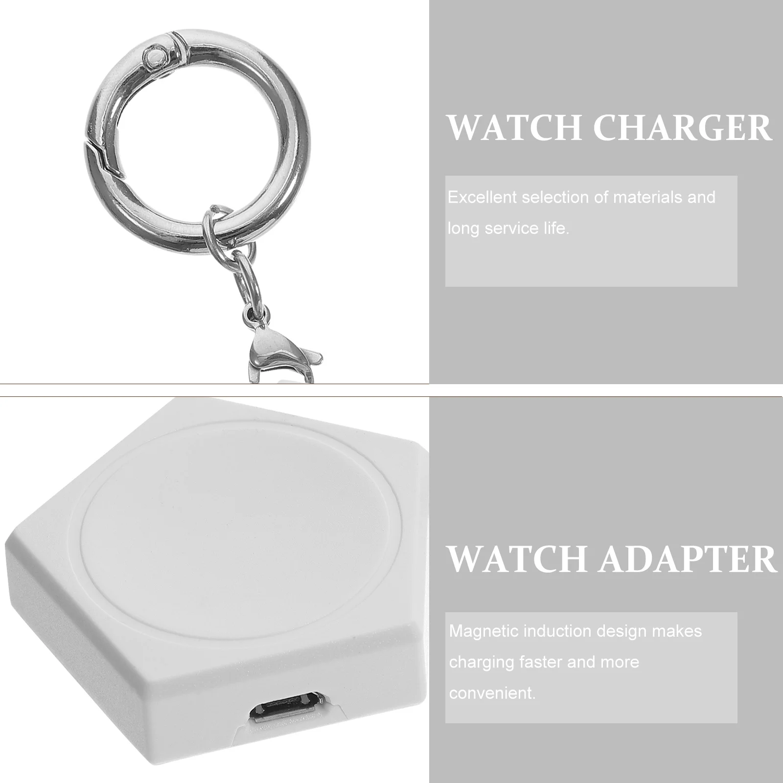 

Portable Wireless Watch Lightweight Durable Magnetic Induction Fast Charging Cable Converter for Travel Home Office