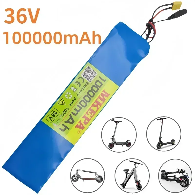 10S3P 36V 100000mAh 18650 Rechargeable Lithium Battery  Power Modified Bicycle Scooter Electric Vehicle with etc