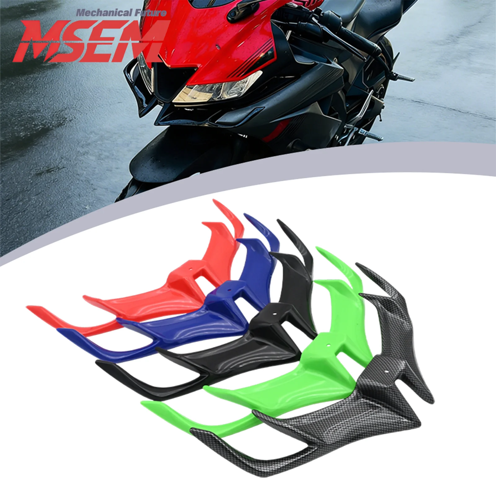 Nuevo Alerón Delantero para Motocicleta, Cubierta Decorativa para YAMAHA YZF-R15 Suzuki GIXXER SF 250, Aleta de Tiburón, Accesorios para Moto