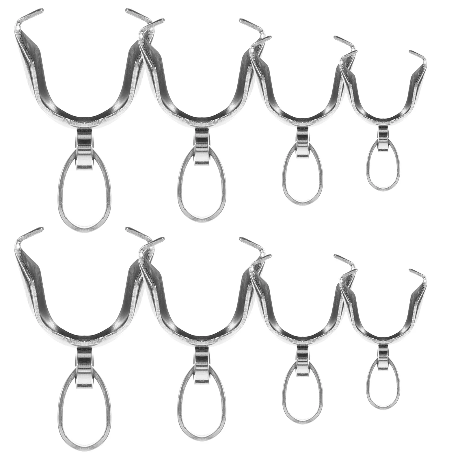 8 szt. Zapięcia do zawieszek ze stali nierdzewnej, łączniki do naszyjników DIY, zawieszki, delikatny materiał, precyzyjny design, łatwy montaż