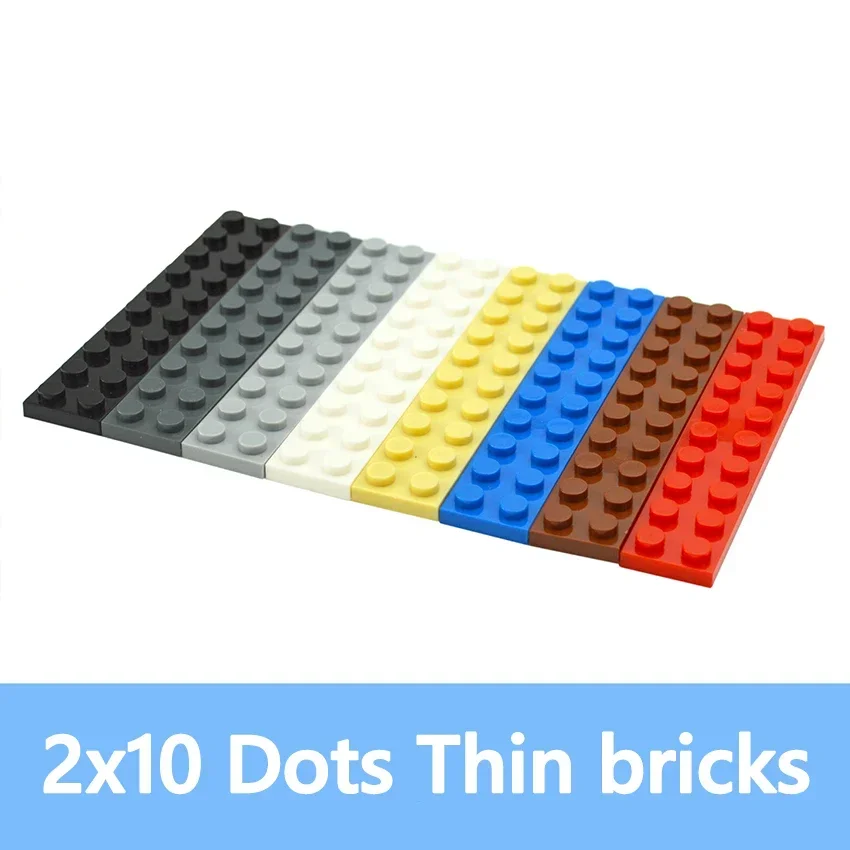 Bloques de construcción DIY tamaño 2*10 puntos compatibles con 3832 figuras delgadas ladrillos 2x10 puntos 36 Uds juguetes educativos creativos para niños