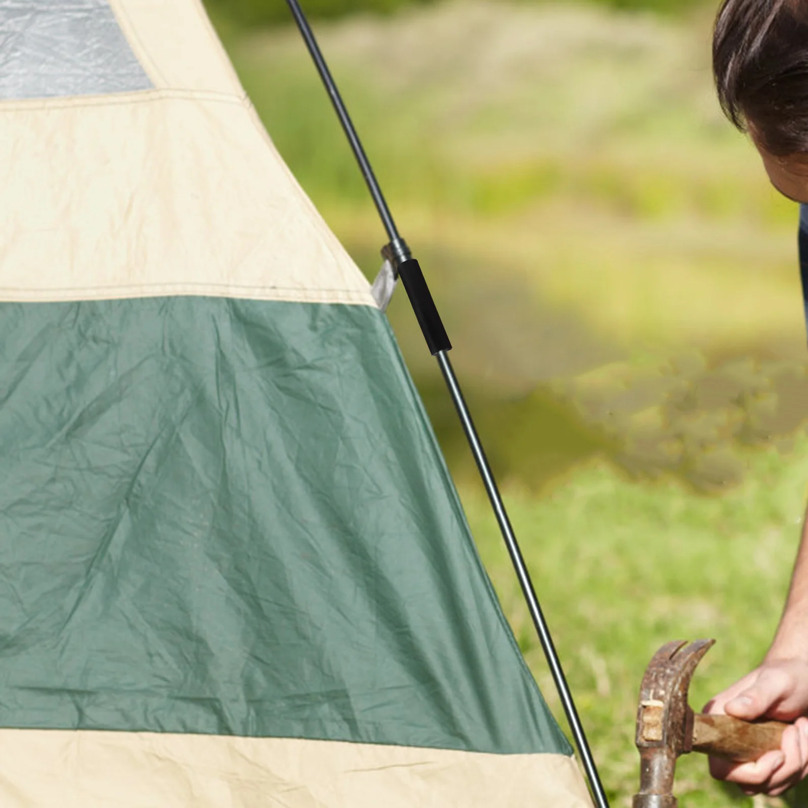 

6Pcs Plastic Tent Pole Connectors Straight Rod Repair Accessories Lightweight Replacement Parts Outdoor Camping Tent Support