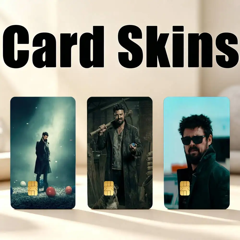 The B-Boys Billy Butcher K-Karl  1Set 4Pcs Waterproof Card Skin Stickers for Credit Bus IC Cards