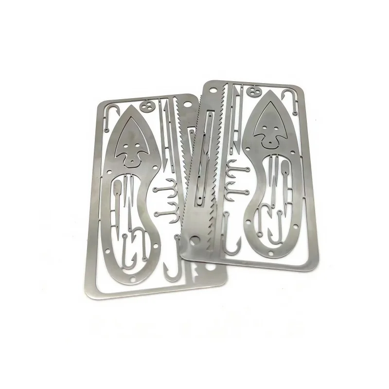 Multifunctional Outdoor Fishing Hook EDC Card - Portable Hunting & Survival Tool for Wilderness Adventures