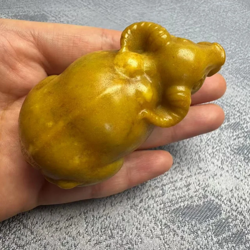 Manufacturer Wholesale Of Xiuyu Jade Handpieces And Ornaments, Antique-Style Carved Small Cattle, Popular Items In Cross-Border