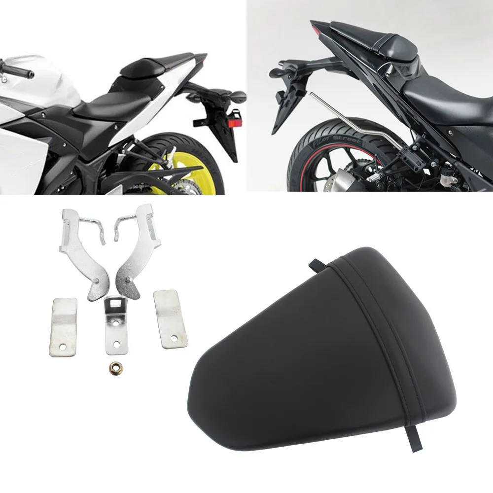 

Motorcycle Rear Pillion Passenger Seat Saddle Pad Cushion For Yamaha YZF R3 R25 YZF-R3 YZFR25 MT-03 MT-25 MT03 MT25 2015-2023