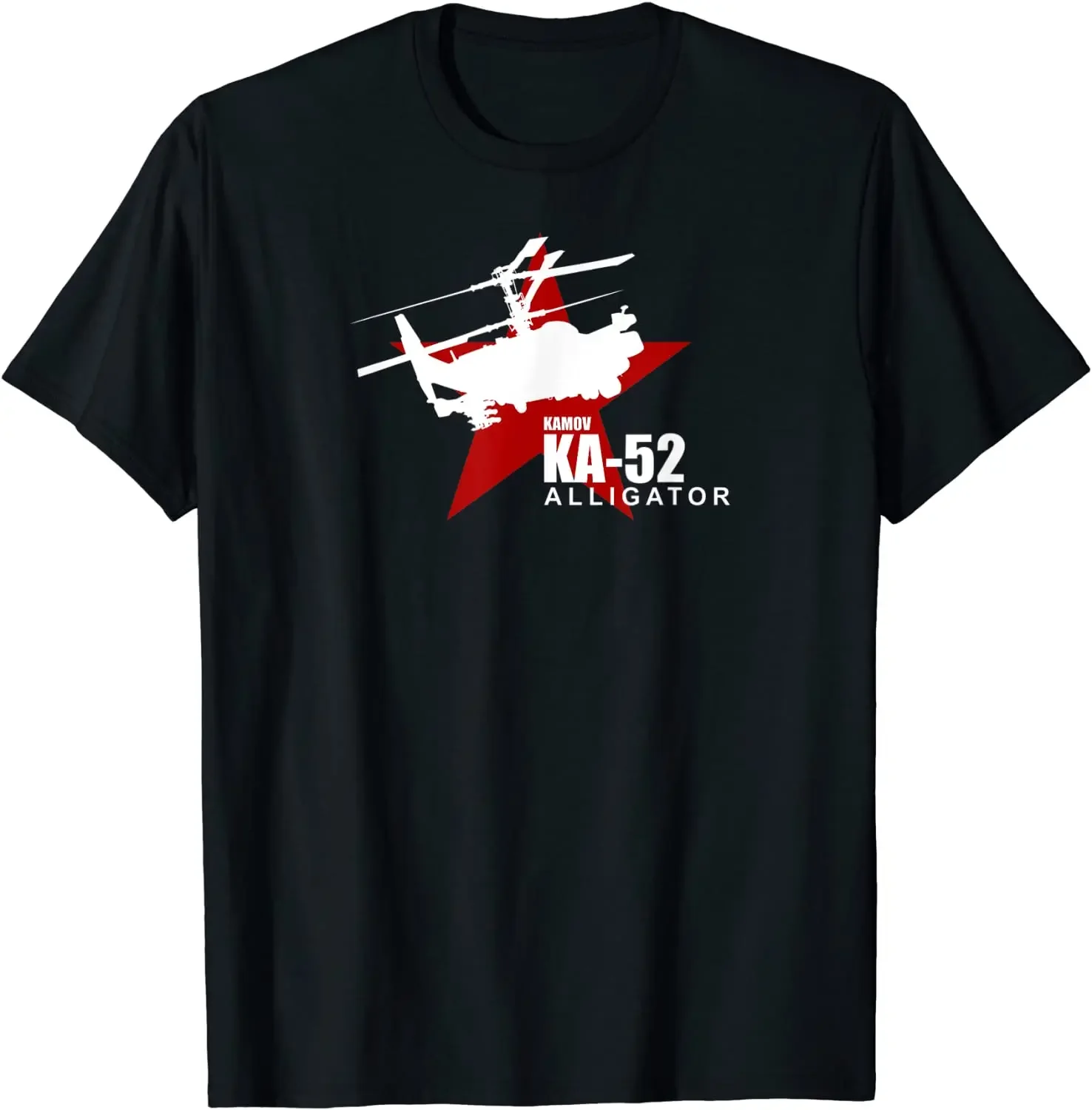 Russian Kamov Gunship Ka-52 Alligator Men T-Shirt Short Sleeve Casual 100% Cotton O-Neck Summer Tees