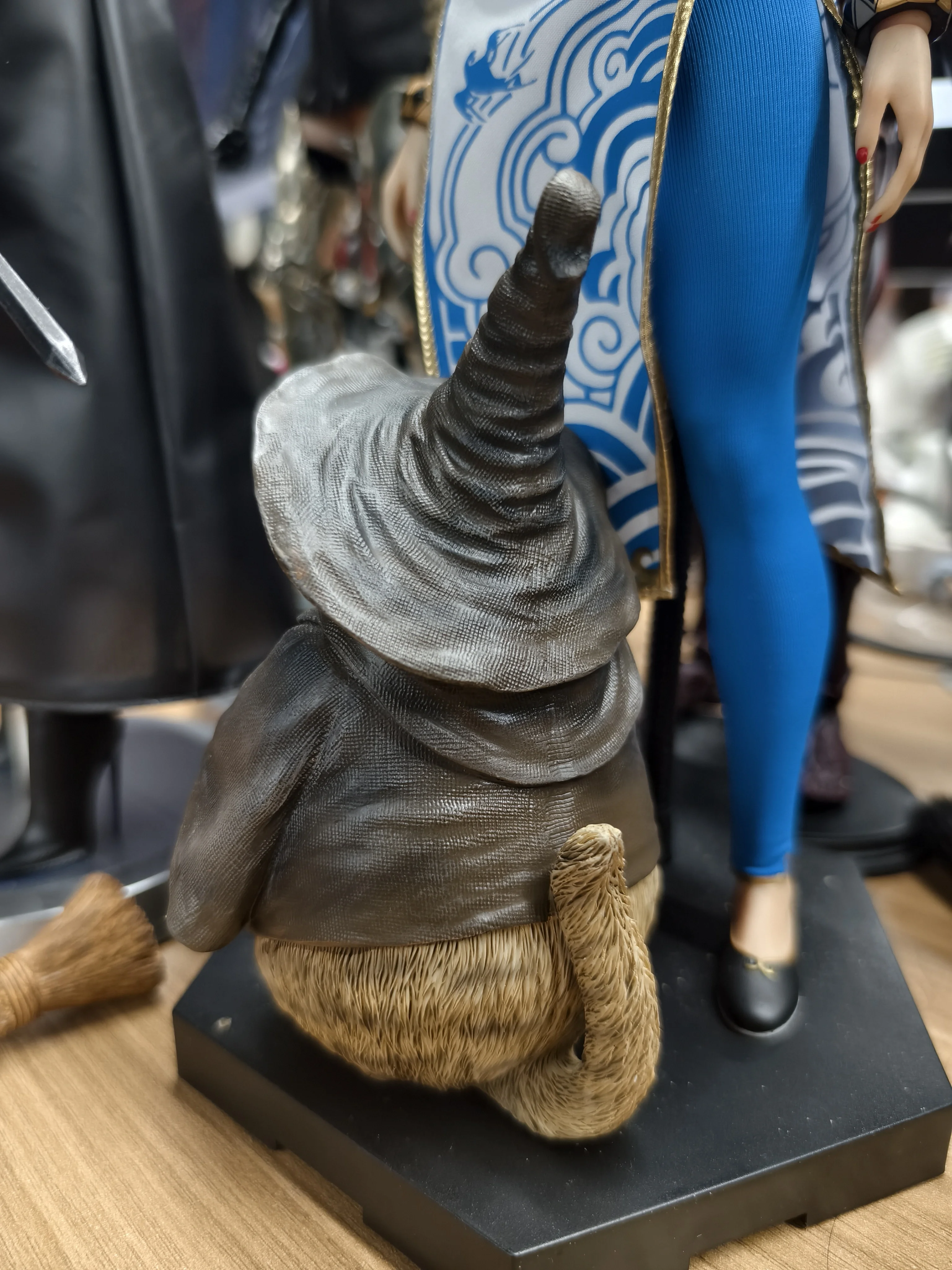 JXK 마법사 고양이 JXK-CS02 12인치 동상 피규어 컬렉션 선물에 적합한 정적 동물 모델 피규어