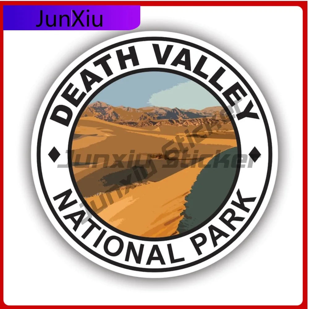 

Round Death Valley National Park Sticker Uv Protected Decals Auto Decor Car Sticker Vinyl Decal Die Cut Sun Protection