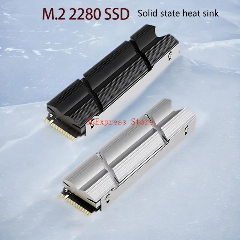 Wydajny M.2 2280 SSD radiator, anodowe zabiegi utleniania, łatwa instalacja do rozpraszania ciepła SSD komputerów stacjonarnych