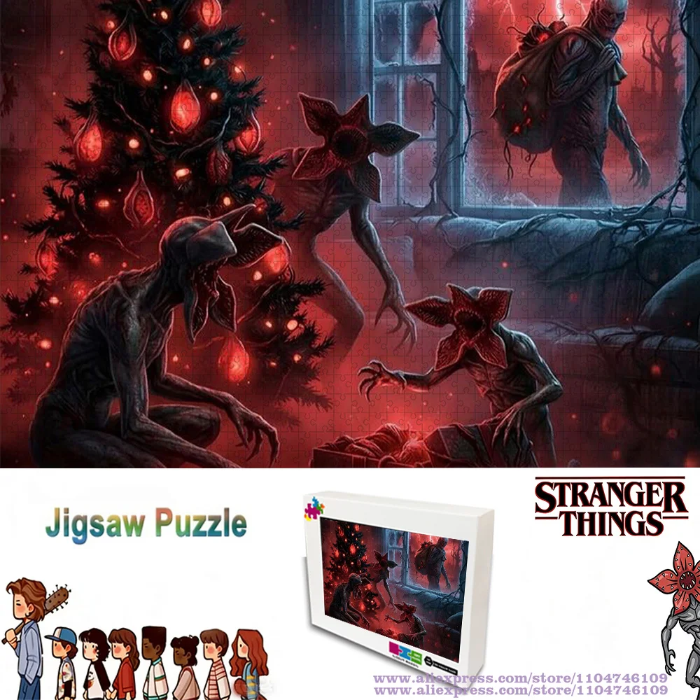 

Пазлы-головоломки «Демогоргоны» из сериала «Очень странные дела» 108/200/300/500/1000/1500 элементов, развивающие интеллект, для детей и взрослых, для украшения дома