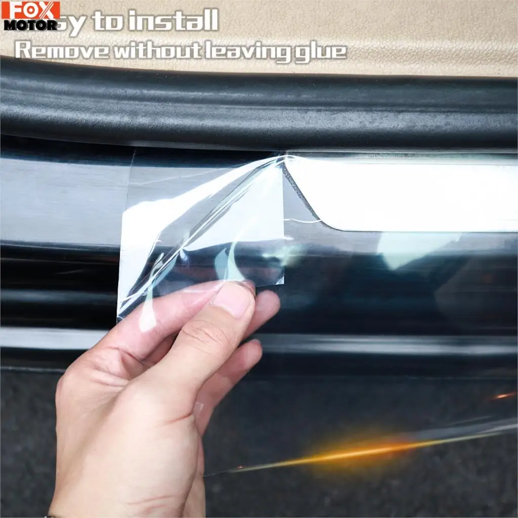 2M Car Door Anti Kick Sticker Rhino Skin Car Bumper Protective Film Hood Paint Protection Anti Scratch Films Door Sill Protector