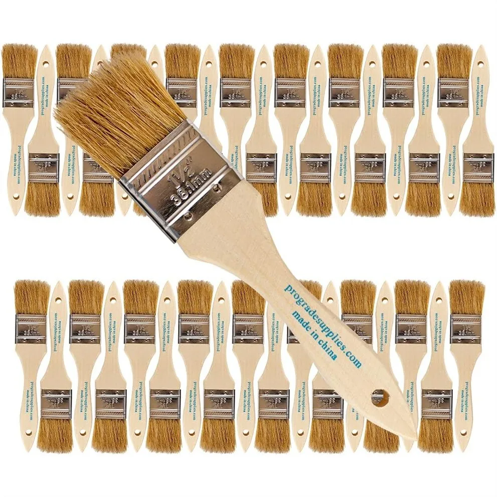 

36-Pack 1.5 Inch Chip Paint Brushes for Painting, Staining, Crafts & More