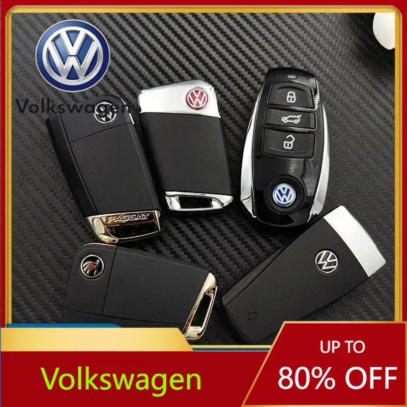 

Car Sticker Hot 2025 New B5 VW For Volkswagen 5/10Pcs 14mm Aluminium Metal Car Styling Remote Key Stickers For Volkswagen GTI R-