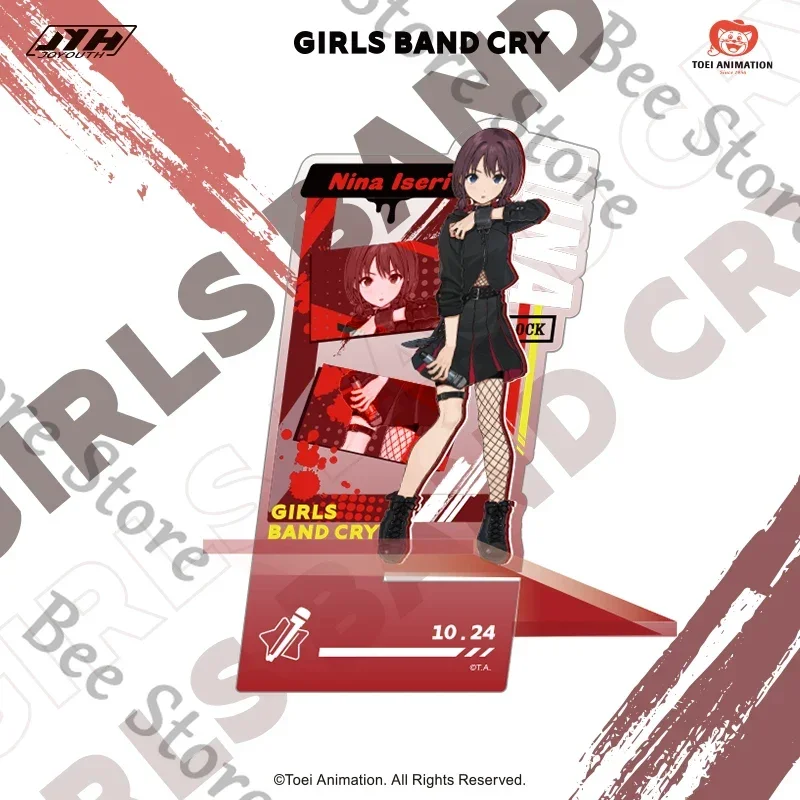 Anime GIRLS BAND CRY SUBARU AWA EBIZUKA TOMO	rupa	KAWARAGI MOMOKA Cosplay Cartoon Acrylic Standee Signboard Desktop Ornament view 3