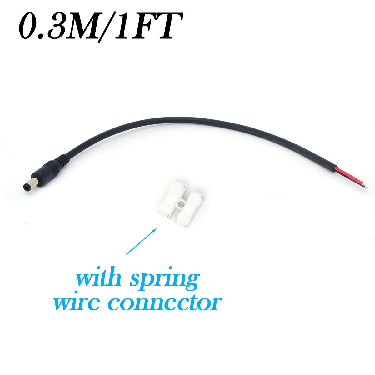 18awg-7a-dc-55x21-мм-кабель-«папа-косичка»-1-фута-03-м-для-светодиодной-ленты-cctv-12-В-24-В-черный-красный