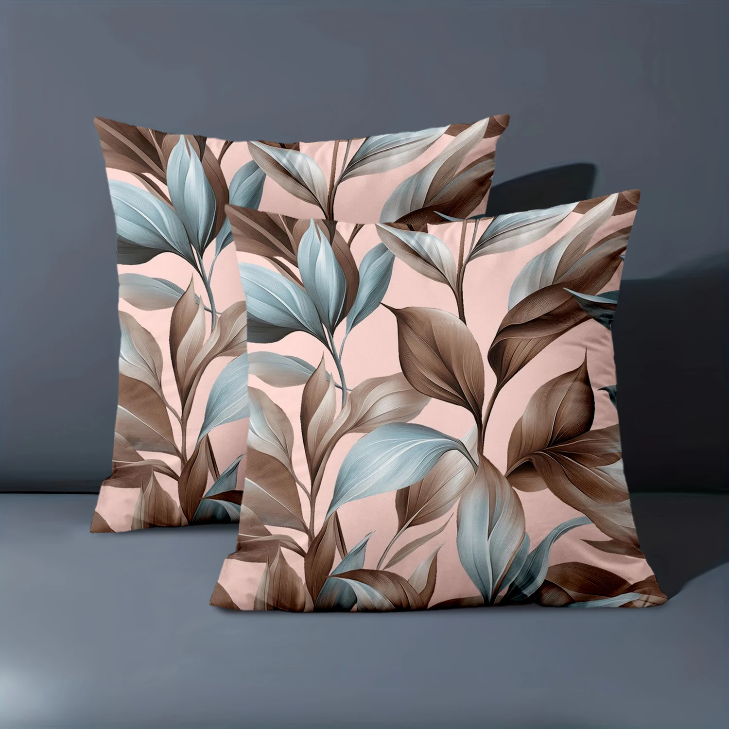 1 Pieces Vintage Tropical Leaves Print Throw Pillow Covers Pattern Cushion Cover Suitable for Sofa Bedroom Car Pillow Cover