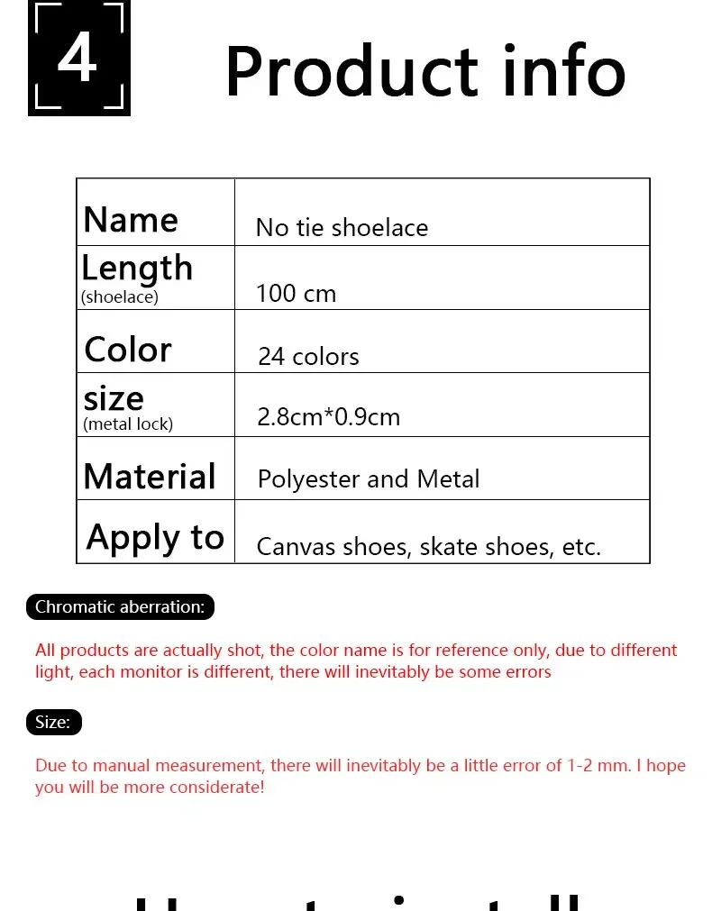 Elastische Schnürsenkel ohne Binden mit rundem Metallverschluss für Sneaker, Netz-Präzisionsstrick-Schnürsenkel, Gummiband-Schuhzubehör – Detail 6