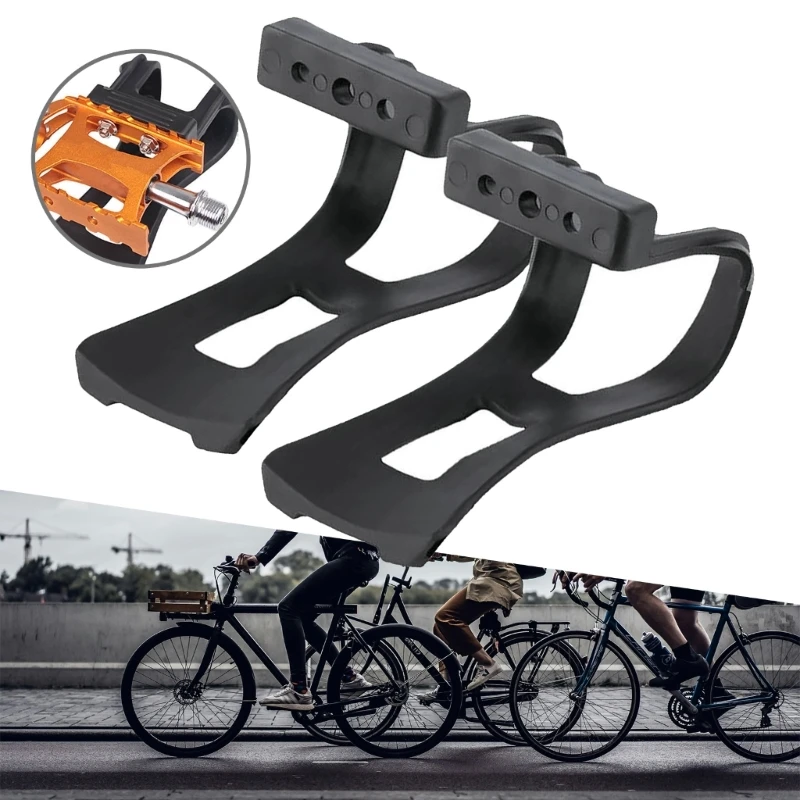 Mountain bike ciclismo pedais toe clip bicicleta estrada pedal metade clipes bicicletas sem alças toe pedal clipes gaiola