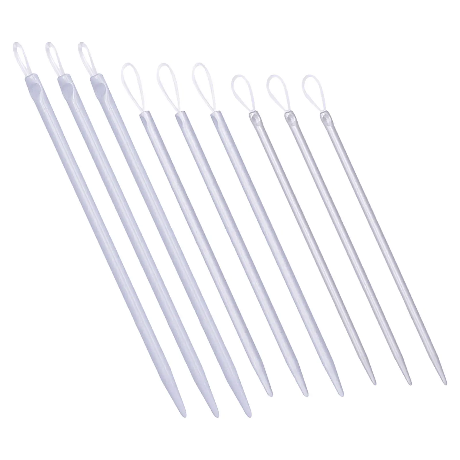 

9pcs Knitting Needles Nylon Yarn Needle for Beginners DIY Craft Knitting Large Eye Easy Threading for Knitters and Crocheters
