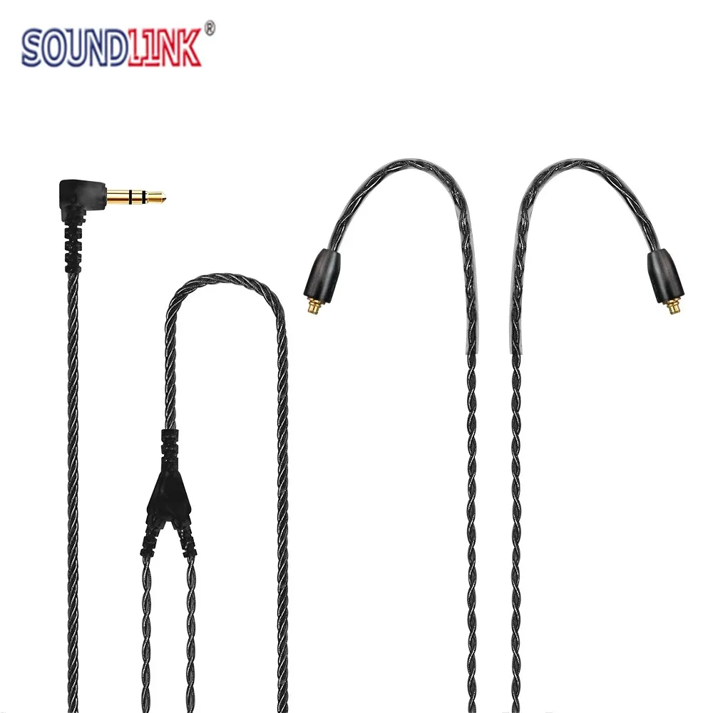 Soundlink In-ear Monitor Cable MMCX Earphone Cable Wire IEM Cable MMCX Connector Wire Length 50''