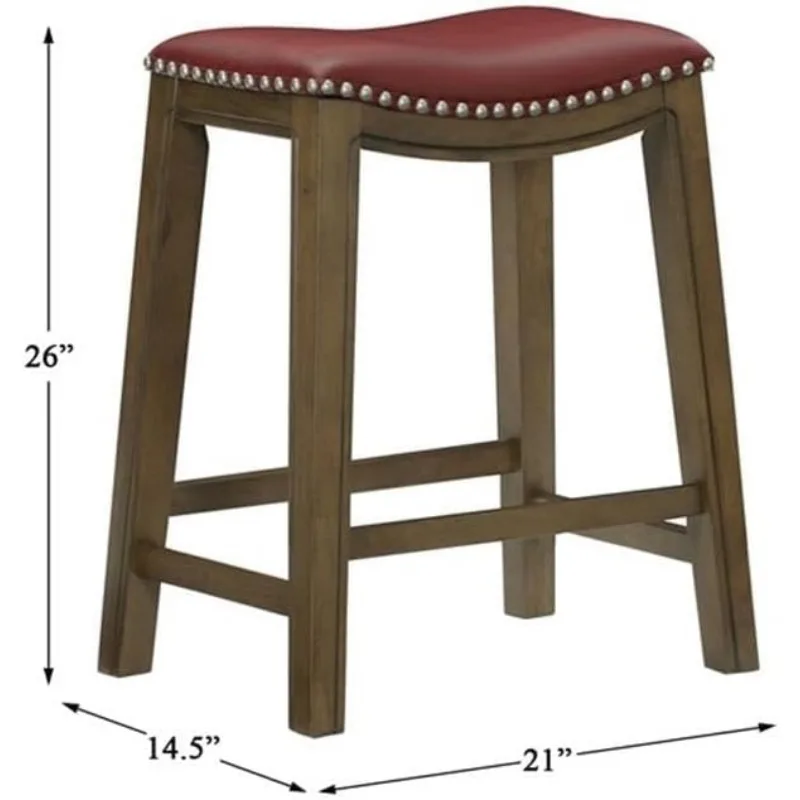 Ordway Counter Height Bar Stool, 25"SH, Kitchen Dining Bar Counter Stool Chair