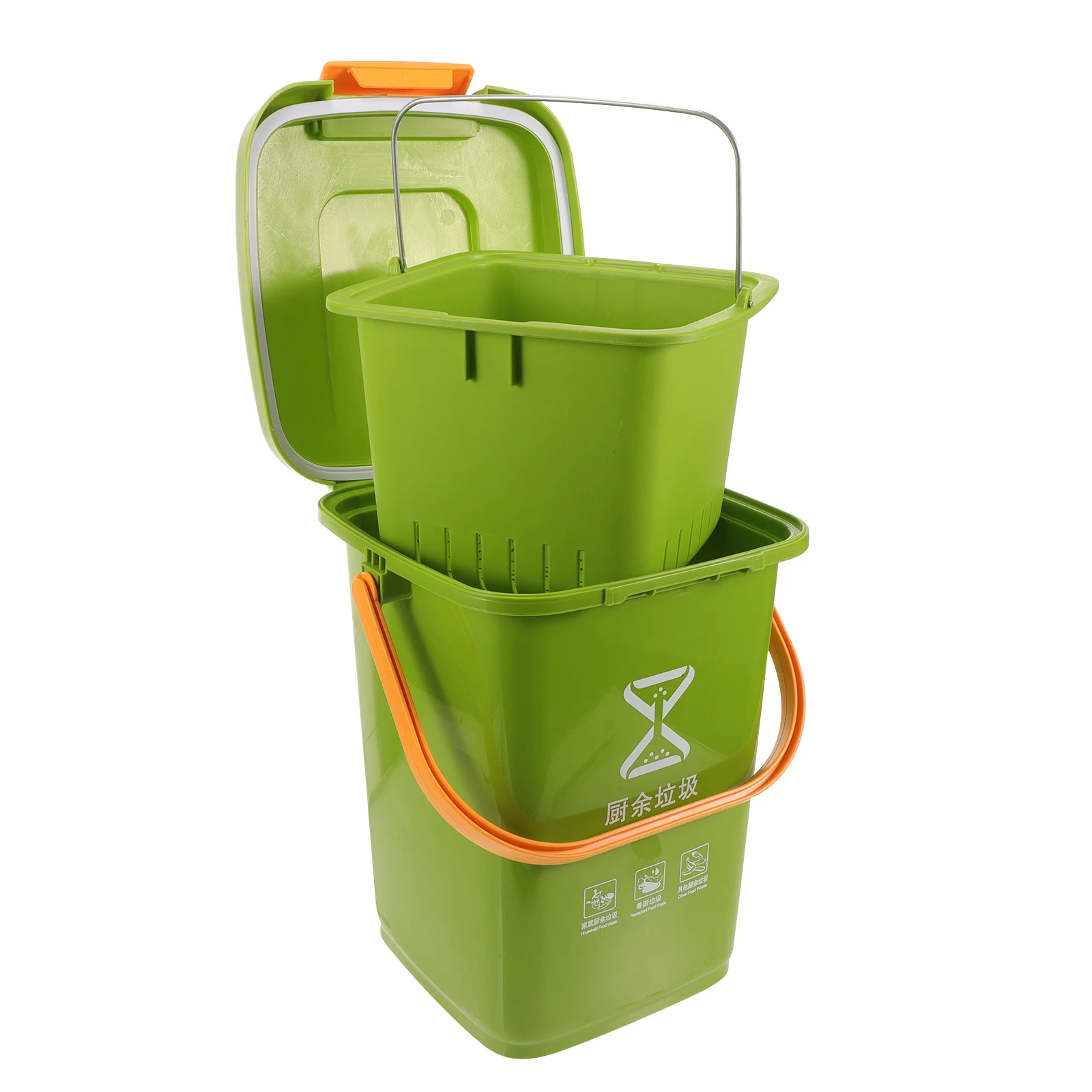 

Can With Lid Plastic Kitchen Garbage Bin For Food Waste Container Bathroom Bedroom Office Waste Basket Food Container