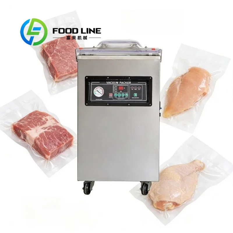 Retail Plastic Bags Neck Sealer Single Chamber Vacuum Machine Plastic Bag Sealing Machine