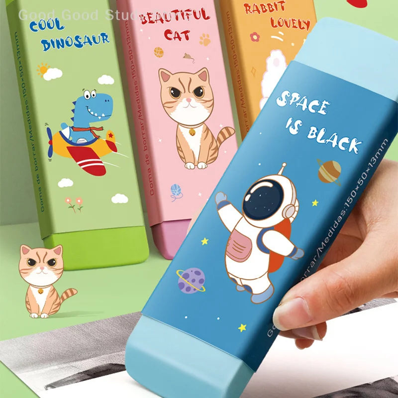 Gomma da cancellare enorme per cartoni animati Gomma da matita a blocchi super grande senza lasciare segni Gomma da cancellare per pittura artistica per studenti di astronauti/dinosauro