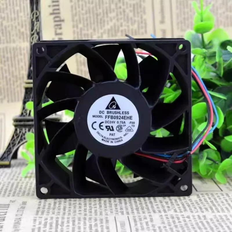 FFB0924EHE 9238  24v 0.5 a  4000rpm  inverter cooling fan  VFD fan 92mmx92mmx38mm fan