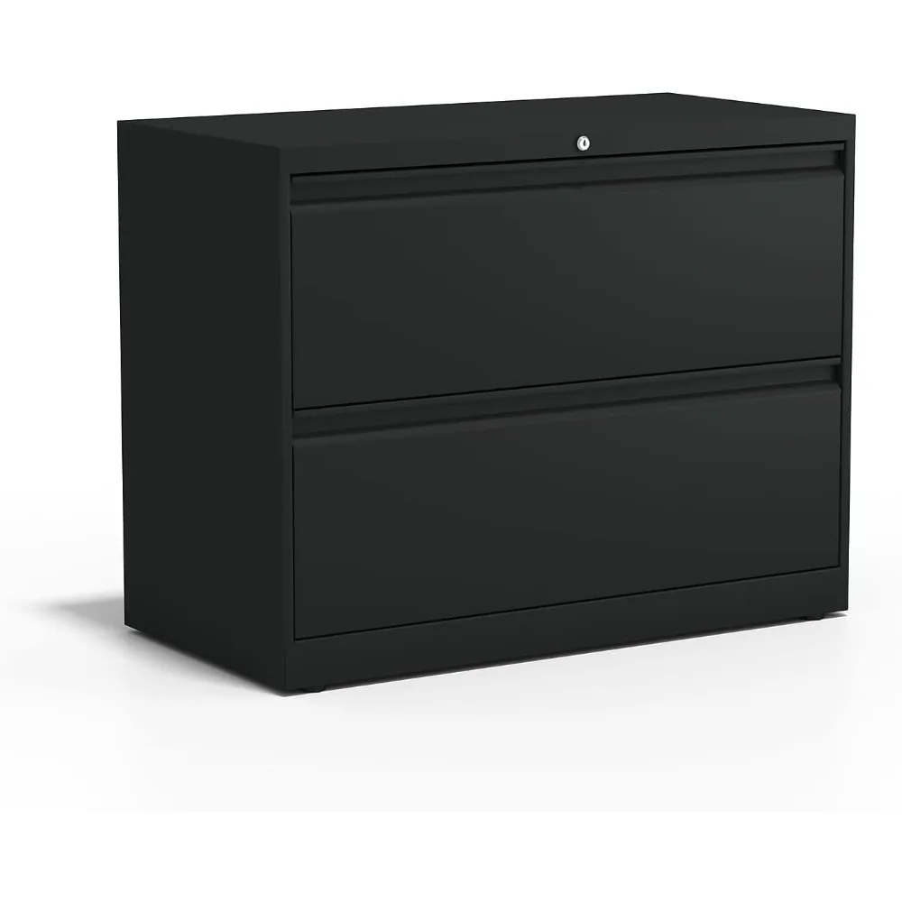 Spacious 36-inch wide file cabinet with horizontal 2-drawer design for easy storage of file management file cabinets