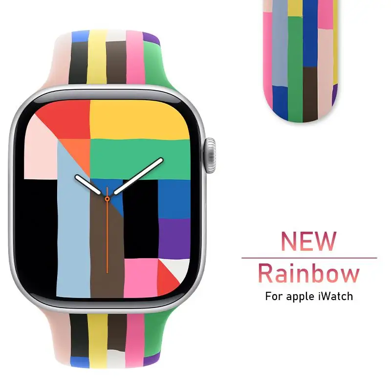 سيليكون حزام ل سوار ساعة يد آبل 44 مللي متر 40 مللي متر 49 مللي متر 45 مللي متر 41 مللي متر 42 مللي متر 46 مللي متر كوريا حزام سوار iWatch سلسلة 10 9 8 7 6 SE الترا 2