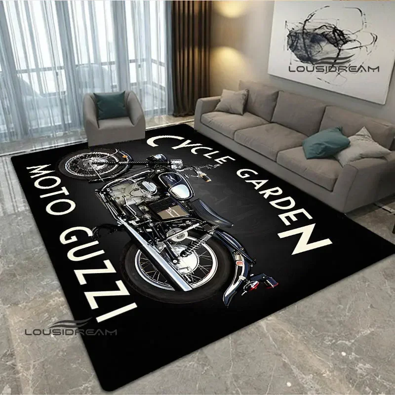 Guzzi motorcycle logo printed carpet Yoga mat living room bedroom beautiful carpet non-slip doormat photography props gift